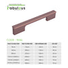 Aluminium Wardrobe Cabinet Handle 9046 | Satin Black + Spray Black, Gold Matt + Gold PVD, Pista + Gold PVD, Sartin Copper + R.G. PVD | 96mm, 160mm, 288mm, 450mm, 600mm, 900mm