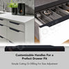 Fabulous Hardware Edge Profile Handle 028 BS — close-up of sculpted profile in Satin Black aluminium 6063