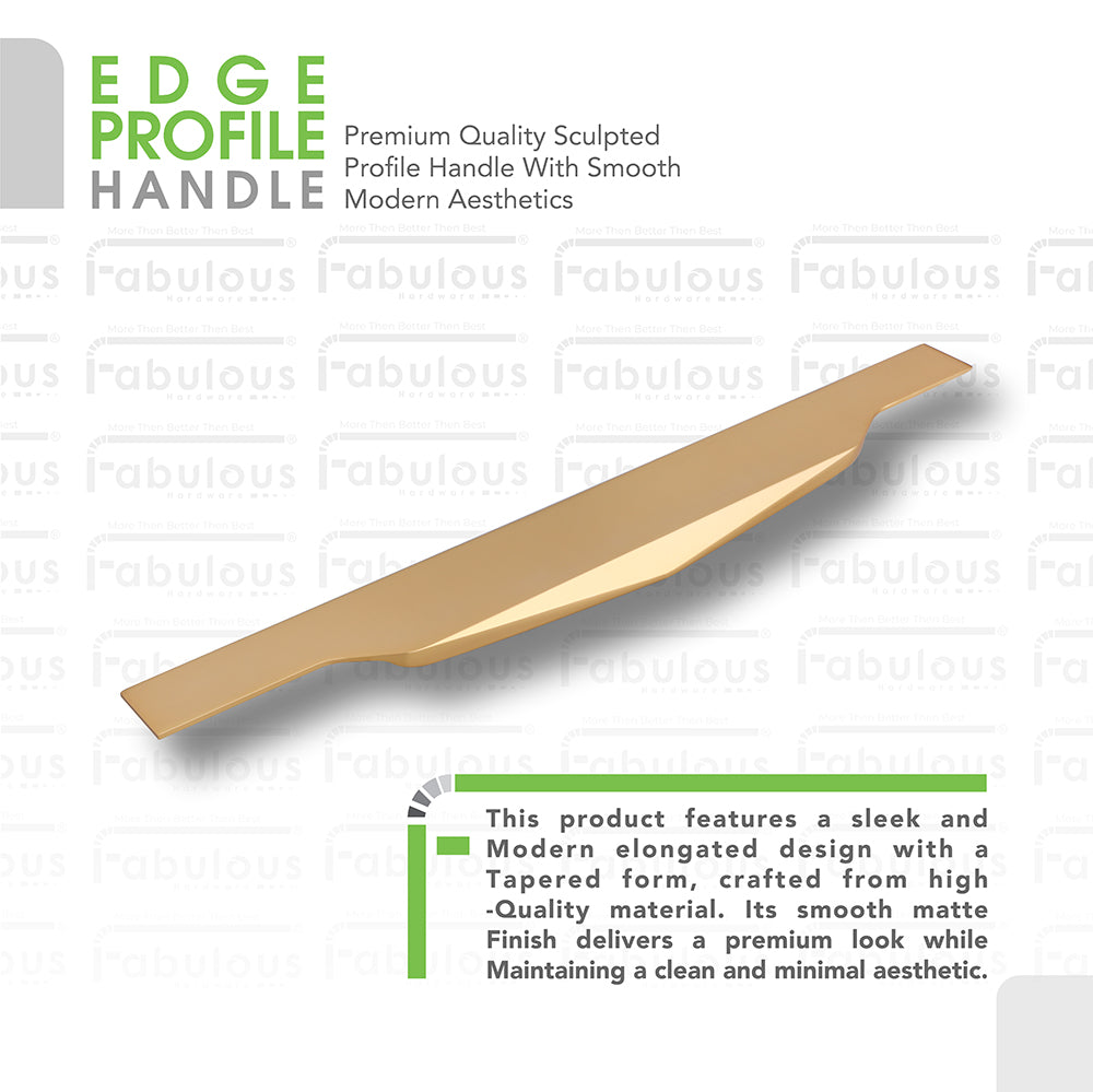 Fabulous Hardware Edge Profile Handle 031 BS size range — 6 inch to 36 inch aluminium cabinet handles