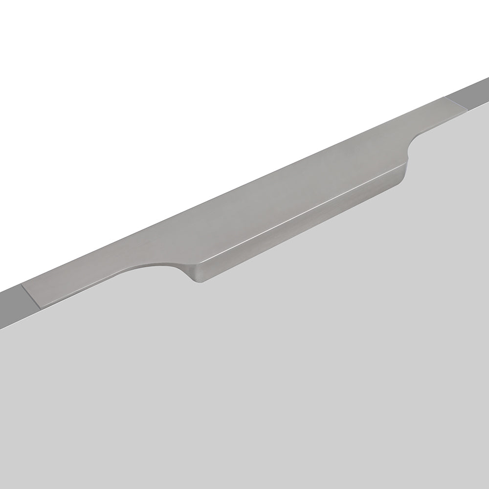 Edge Profile Handle 028 BS in SS Matt finish — premium aluminium drawer pull on modern wardrobe